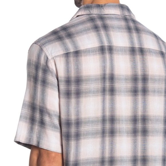 AllSaints Tampa Short Sleeve Plaid Button Shirt - Picture 4 of 5